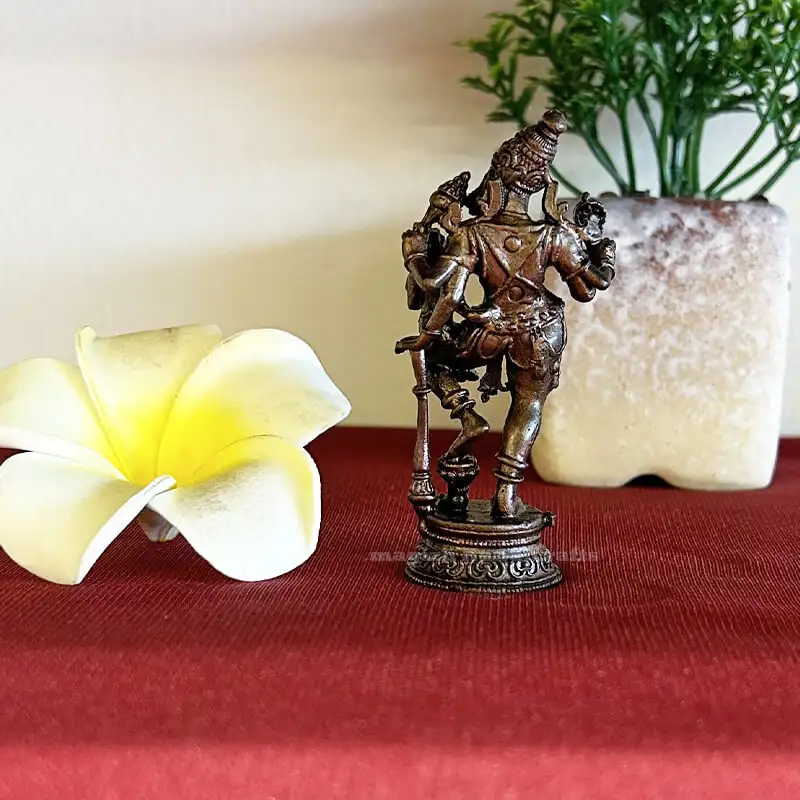 3 inches copper Lakshmi Varahar idol - image 2