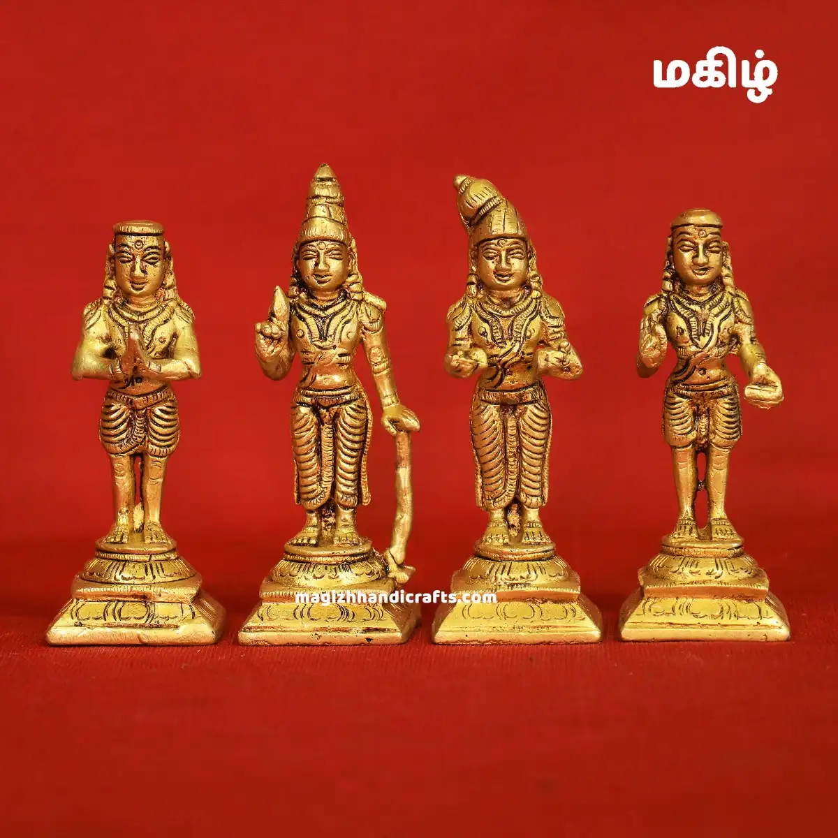 Brass Nalwar idol - 4 inches - image 1