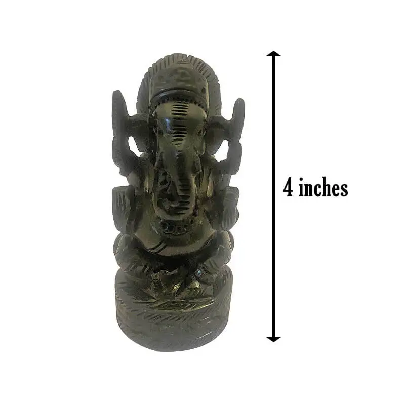 4 அங்குல அசல் கருங்காலி மர விநாயகர் சிலை - image 1