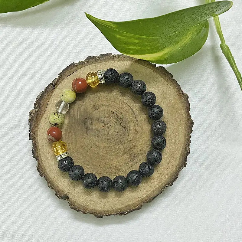 Diabetes Remedy Lava Crystal Bracelet (8mm) - image 1