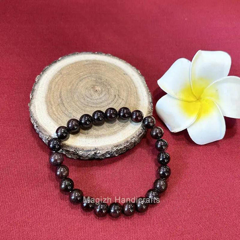 Garnet Crystal stone Bracelet (8mm) - image 2