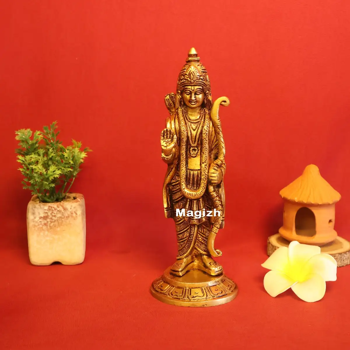 Brass Ram idol 8 inches - image 2