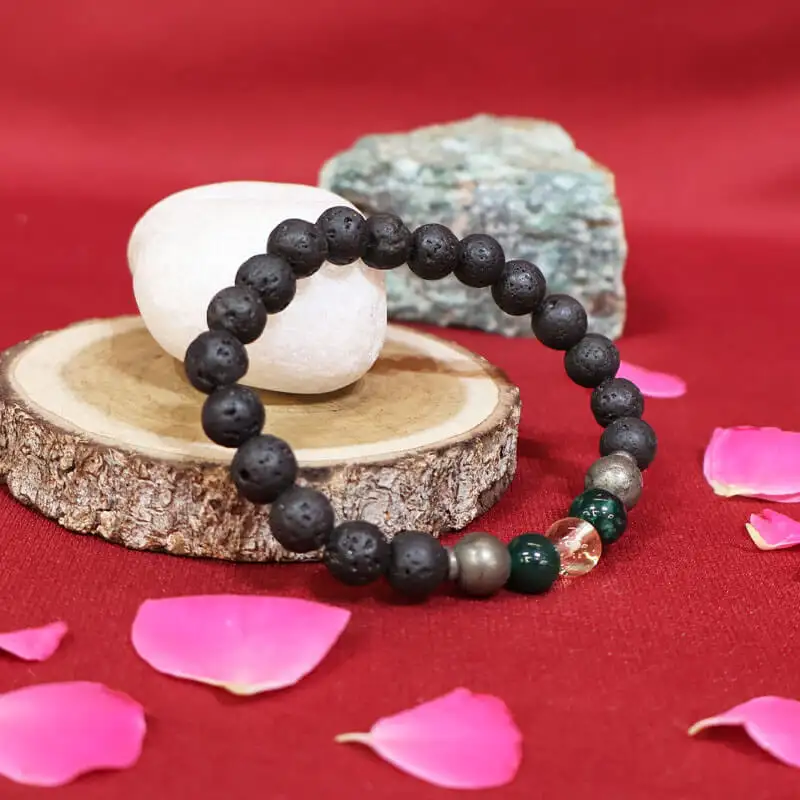 Money Magnet Lava Crystal Bracelet (8 mm) - image 1