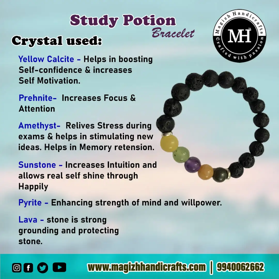 Study potion crystal bracelet 8mm - image 2