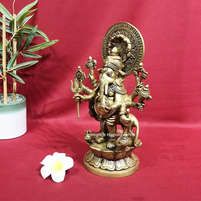 11.5 inches kan drishti Ganesha idol SC - image 2
