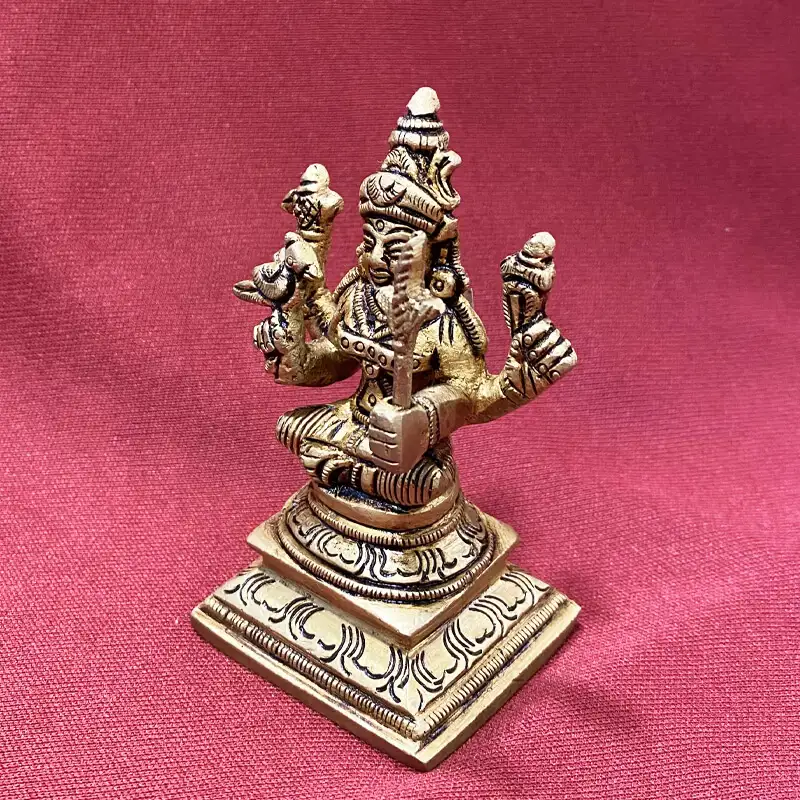 3.5 Inches Brass Kamatchi amman - image 2