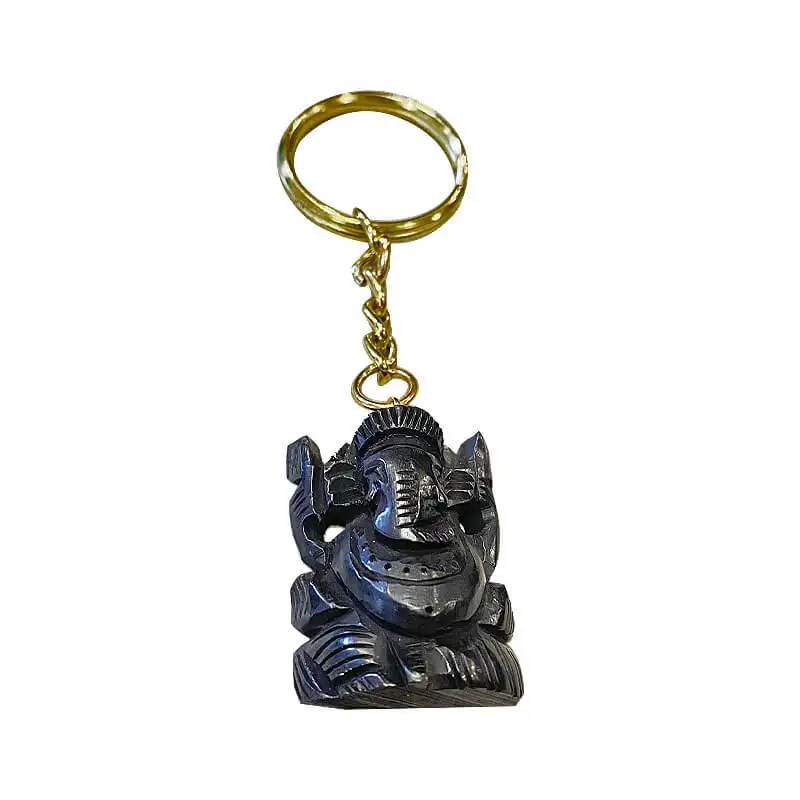 Original Karungali / Ebony wood Lord Ganesha key chain - image 2