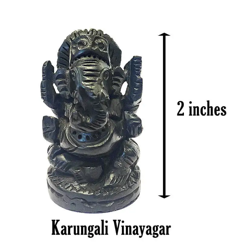 2 அங்குல அசல் கருங்காலி மர விநாயகர் சிலை - image 1