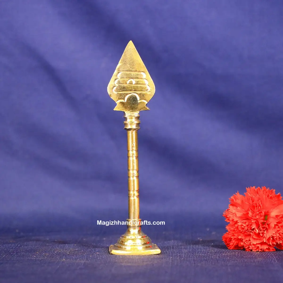 Brass Murugan Vel - 5.5 inches - image 2