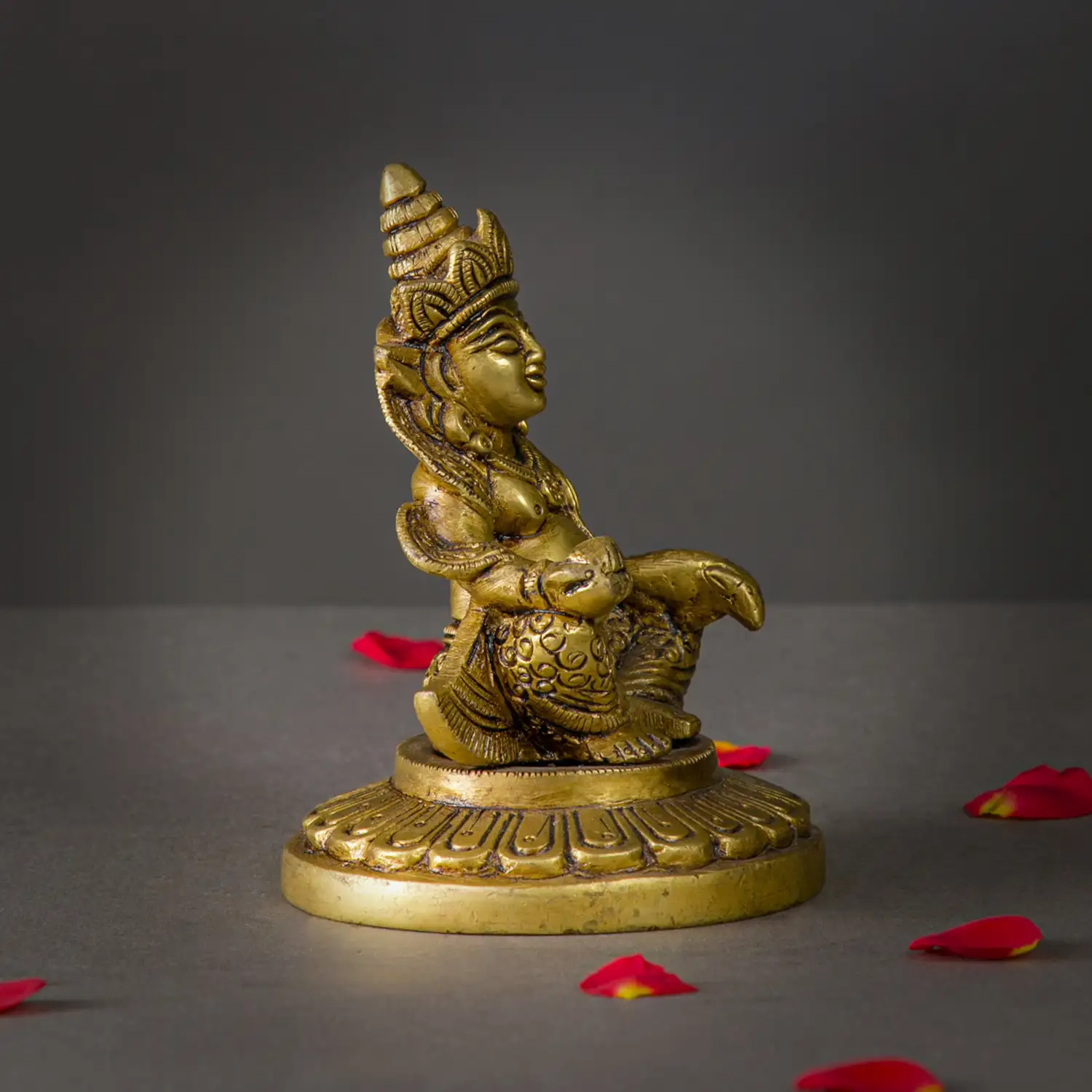 4.5 inches Kuberar round Base idol - image 2