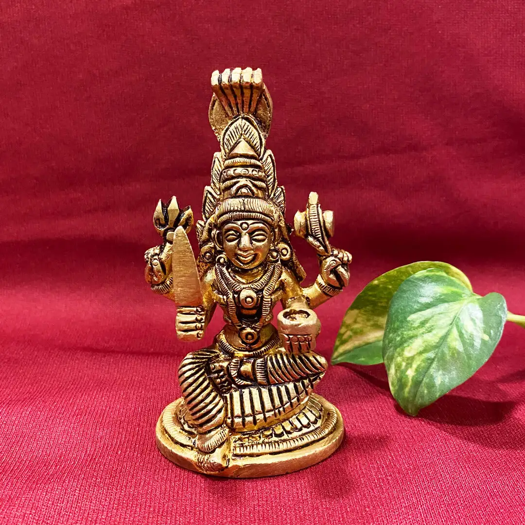 Brass Karumariamman idol 4 inches - image 1