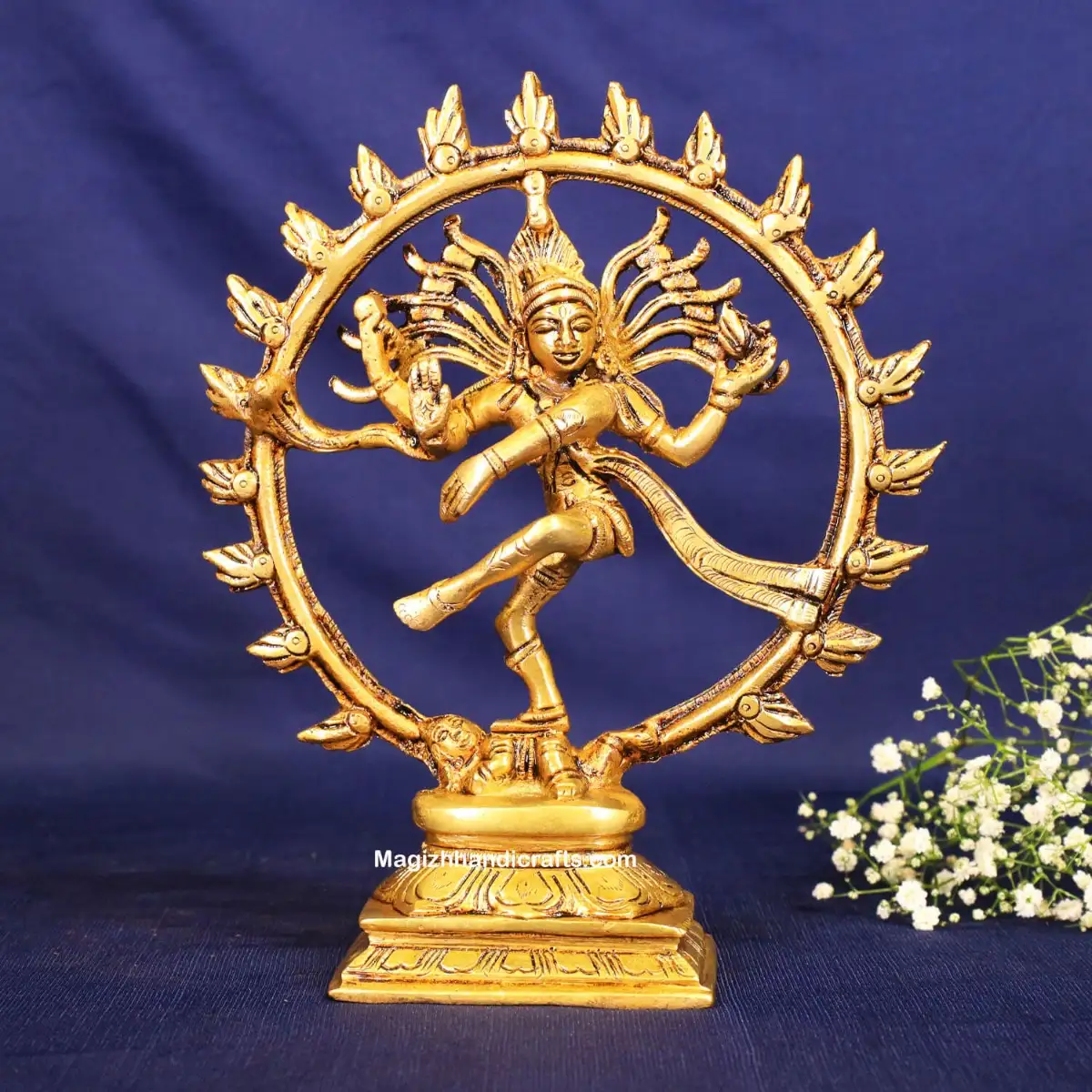 Brass Lord Shiva Natrajar Idol - 8 inches - image 1