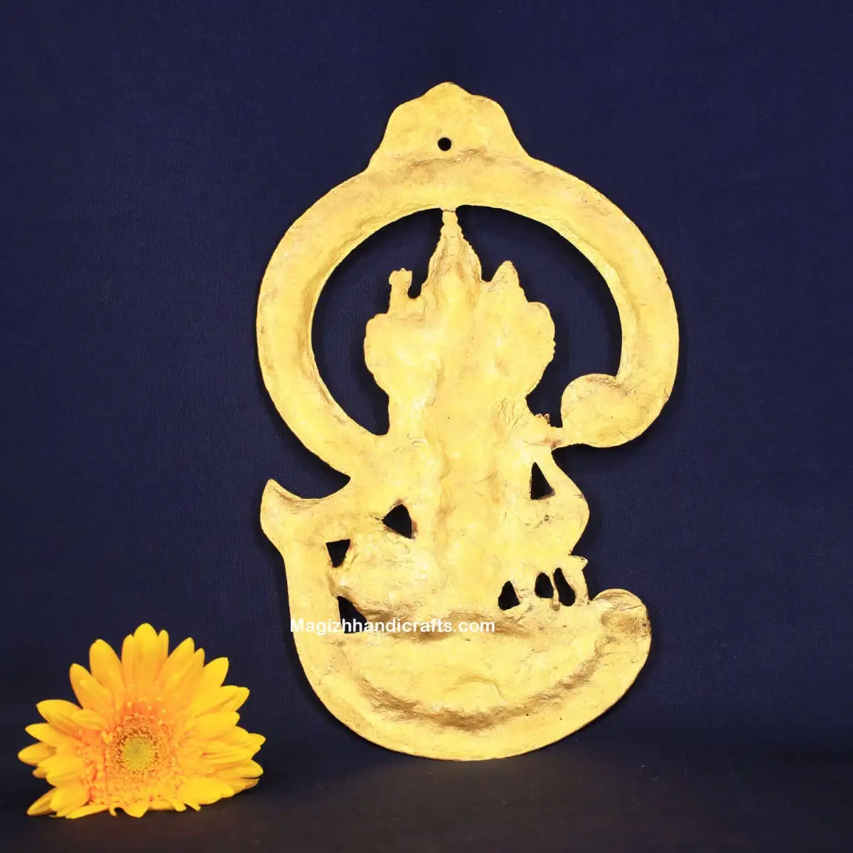 Brass OM Murugan wall hanging - 13.5 inches - image 2