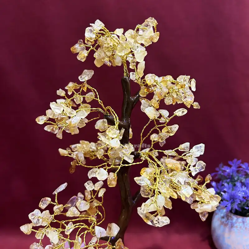 Citrine Crystal stone tree for Good luck - image 1