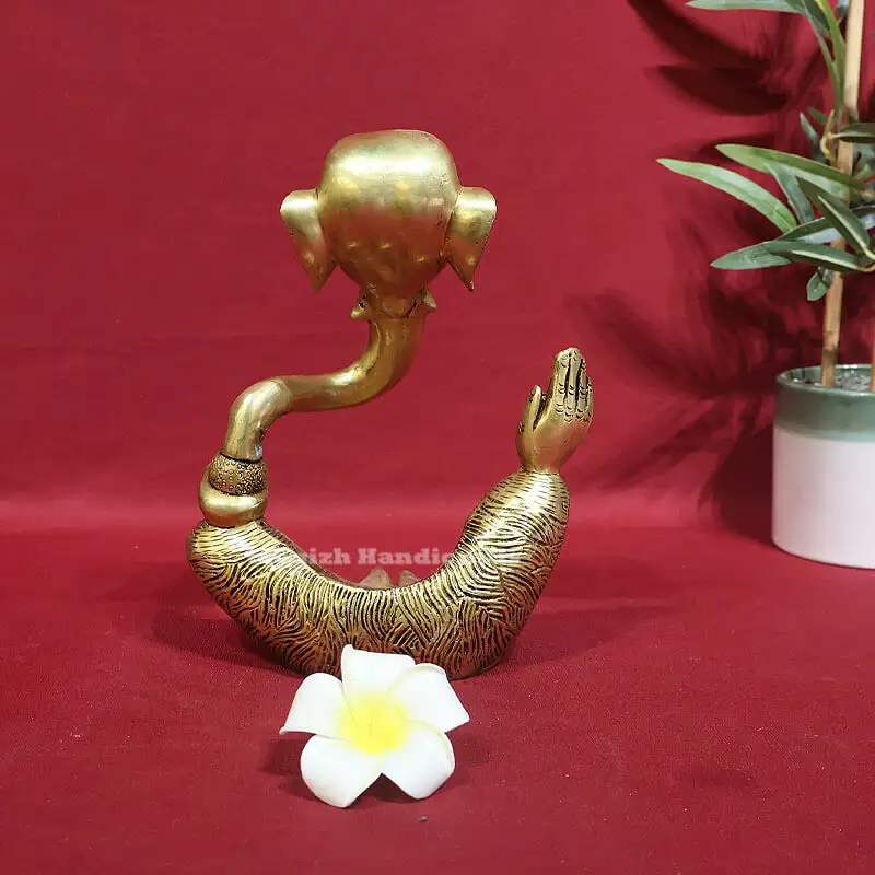 7 Inches Brass Modern Ganesha idol - image 2