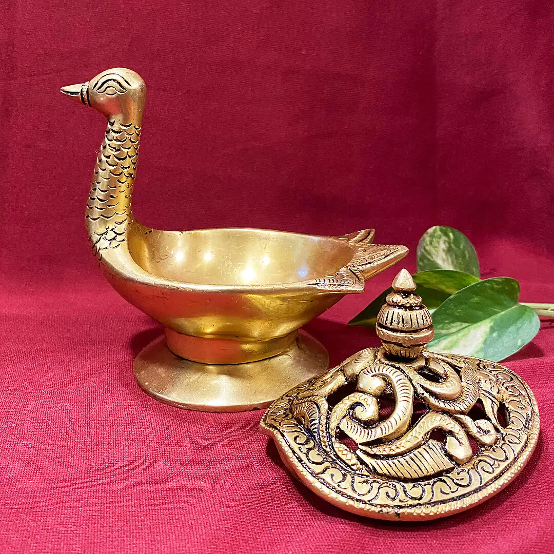 Brass Duck Sambarani holder Big - image 1