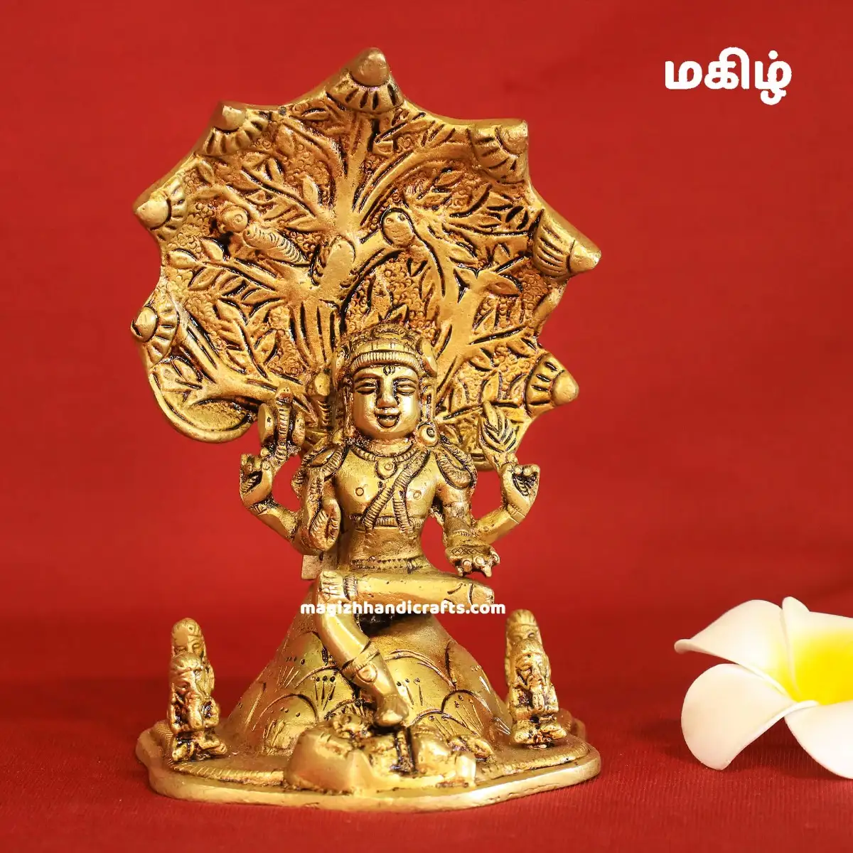 Brass Dakshinamurti idol 4.5 inches - image 1