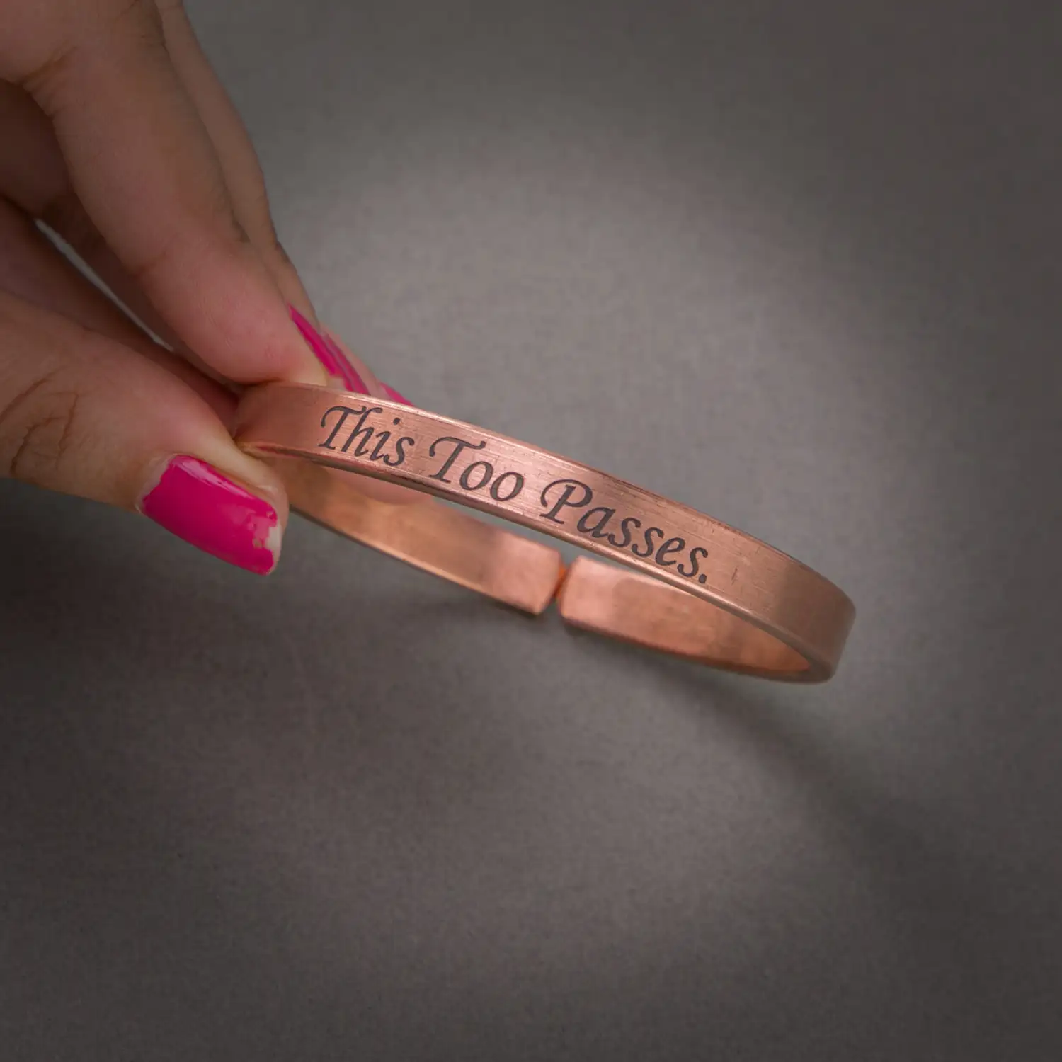 This too passes Pure Copper bracelet for men - 8 mm - image 2