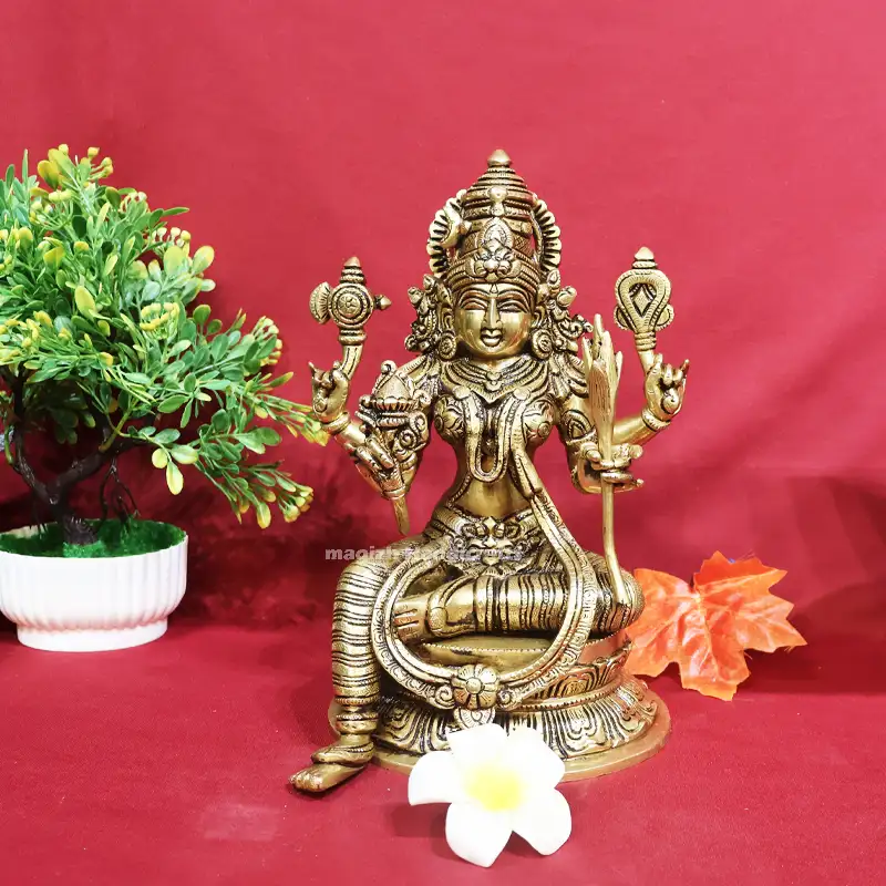 10 inches Brass Rajarajeswari Idol SC - image 1