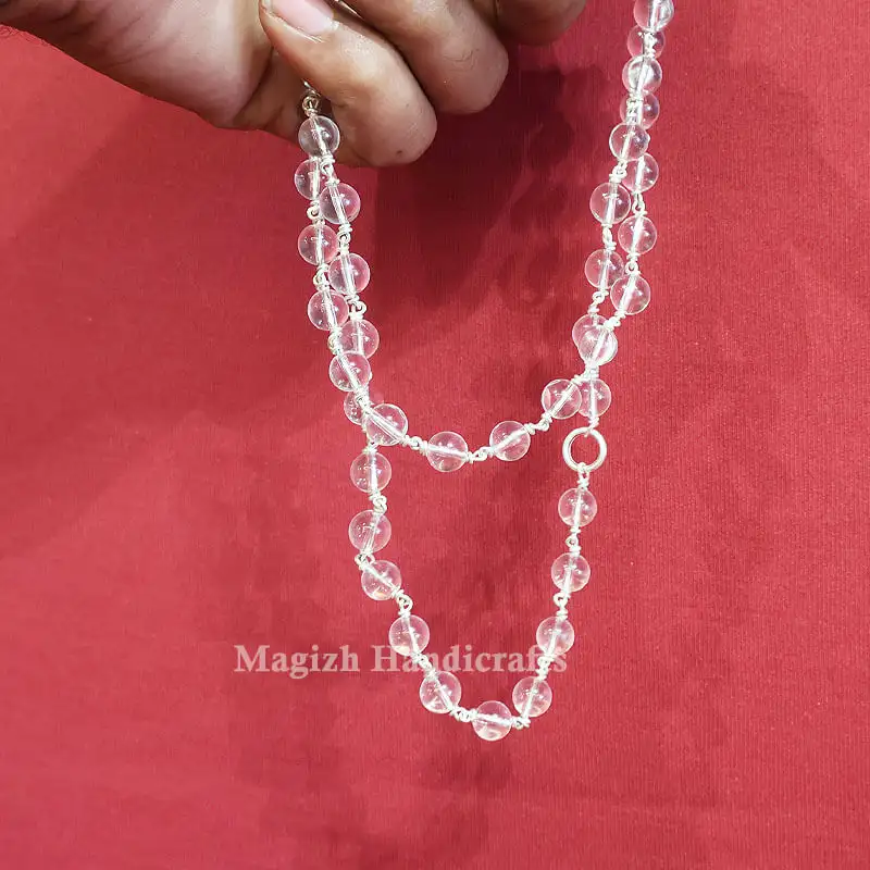 Spadigam mala with silver 54 beads (8 mm) - image 1