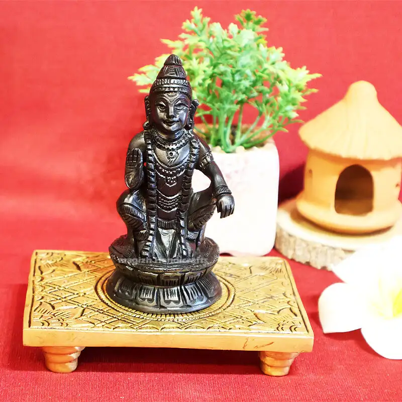 4 inches Karungali ayyappan idol - image 1