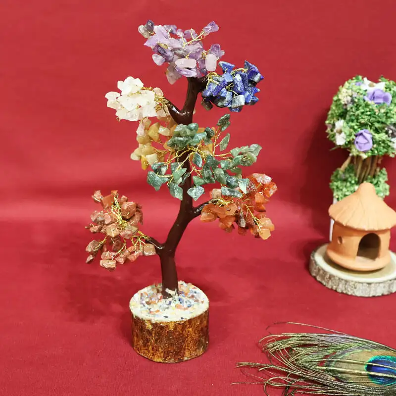 7 colors Chakra Crystal Stone gem tree - image 1