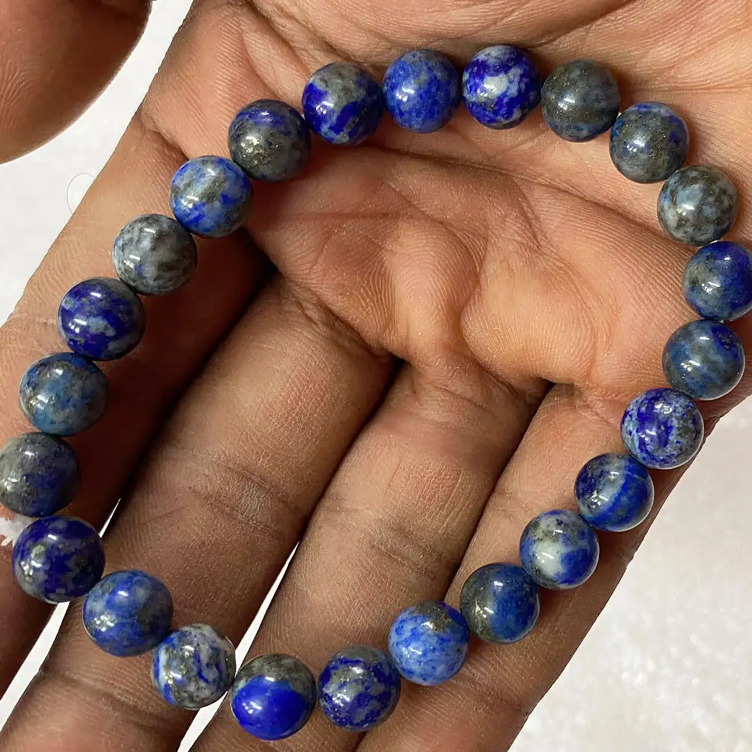 Lapis Crystal stone Bracelet (8 mm ) - image 2
