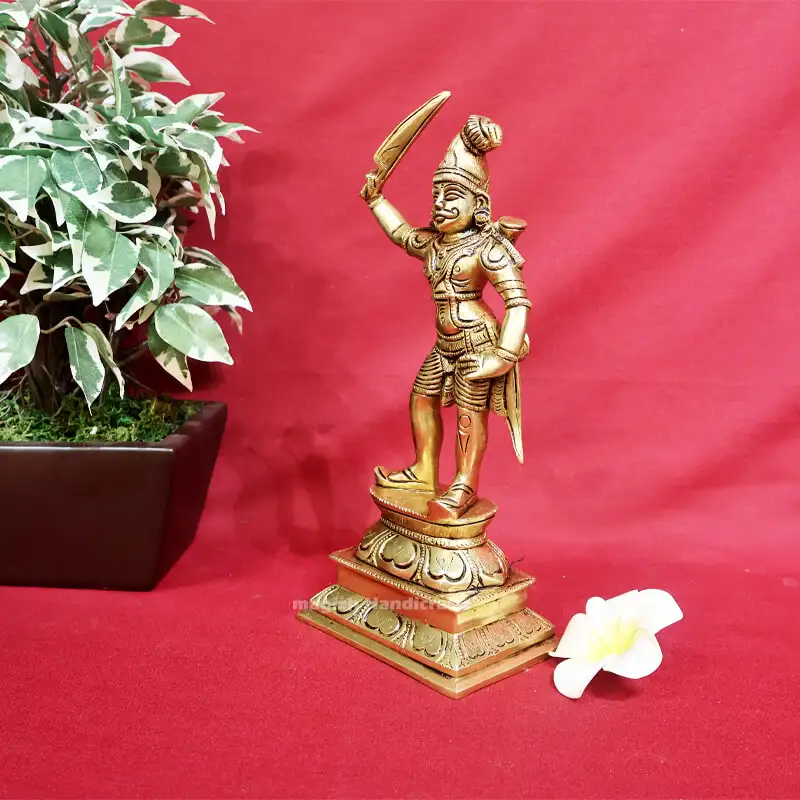 10 inches Madurai veeran idol SC - image 2