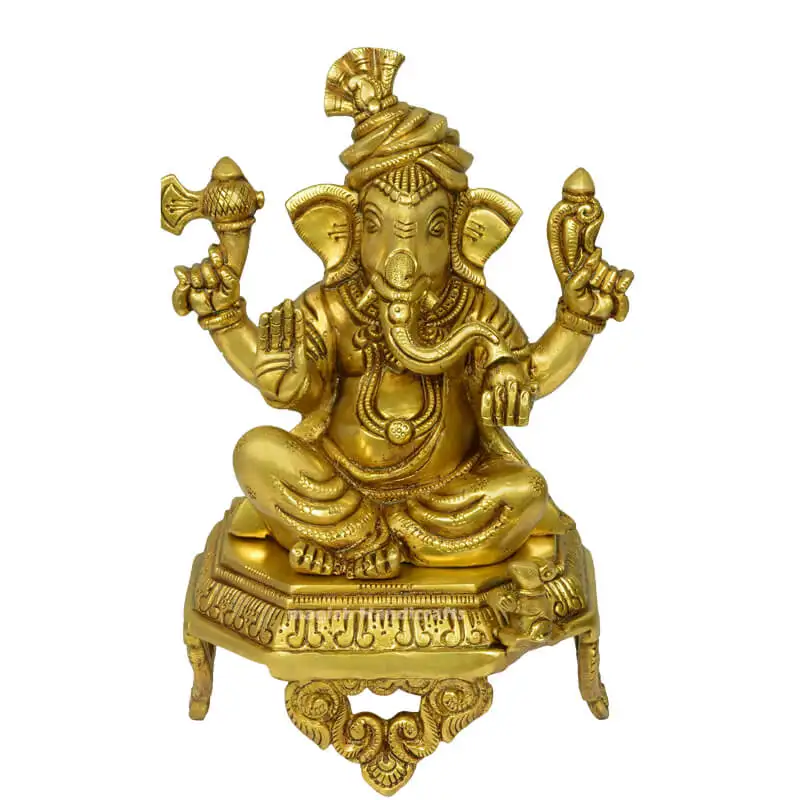 9 inches Pagdi Ganesha Idol SC - image 2