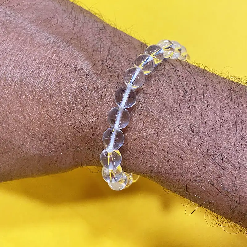 Divine Spadika Crystal Bracelet - 8mm Beaded Elegance - image 1