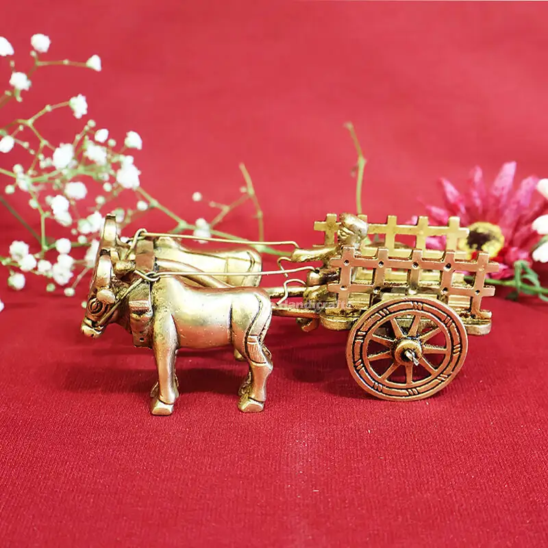 2.5 inches Brass Double Bullock cart SC - image 1