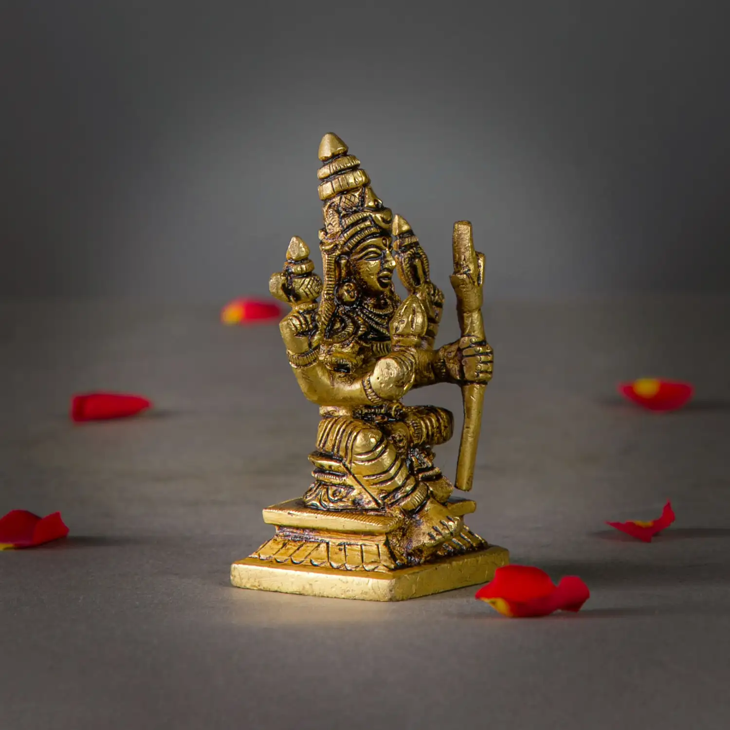3 inches Brass Lalitha amman idol - image 2