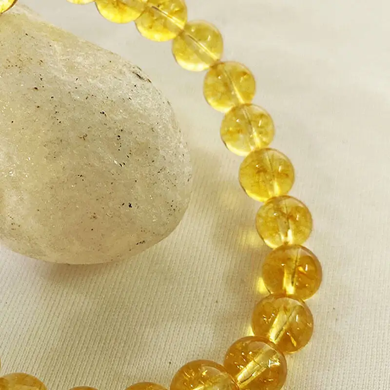 Money Magnet Citrine Crystal Bracelet (8 mm) - image 2