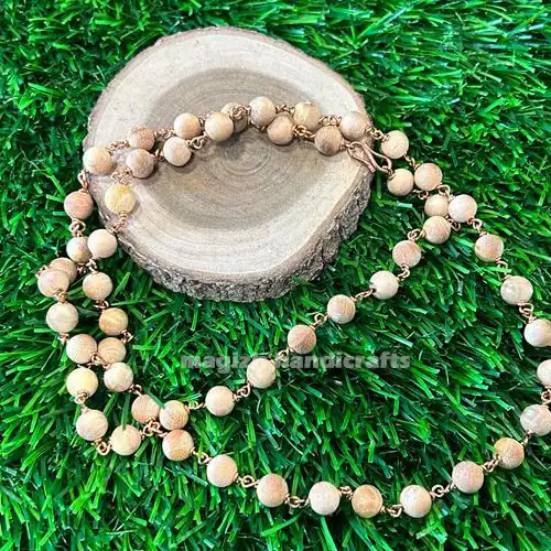 54 beads Original Thulasi copper mala 8mm - image 2