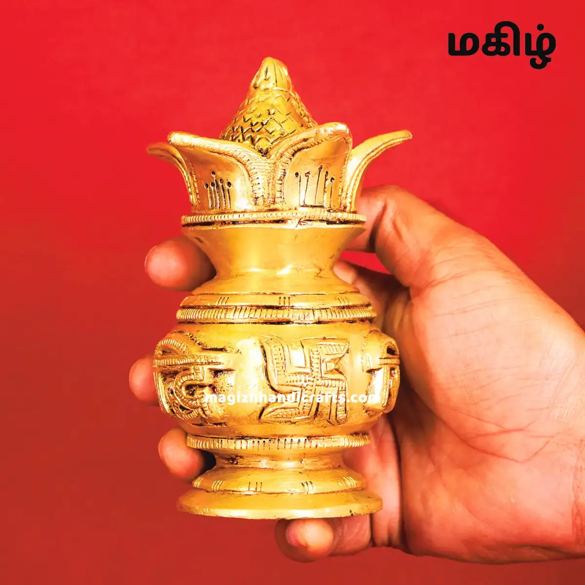 Brass Small size Kalasam - 5 inches - image 2