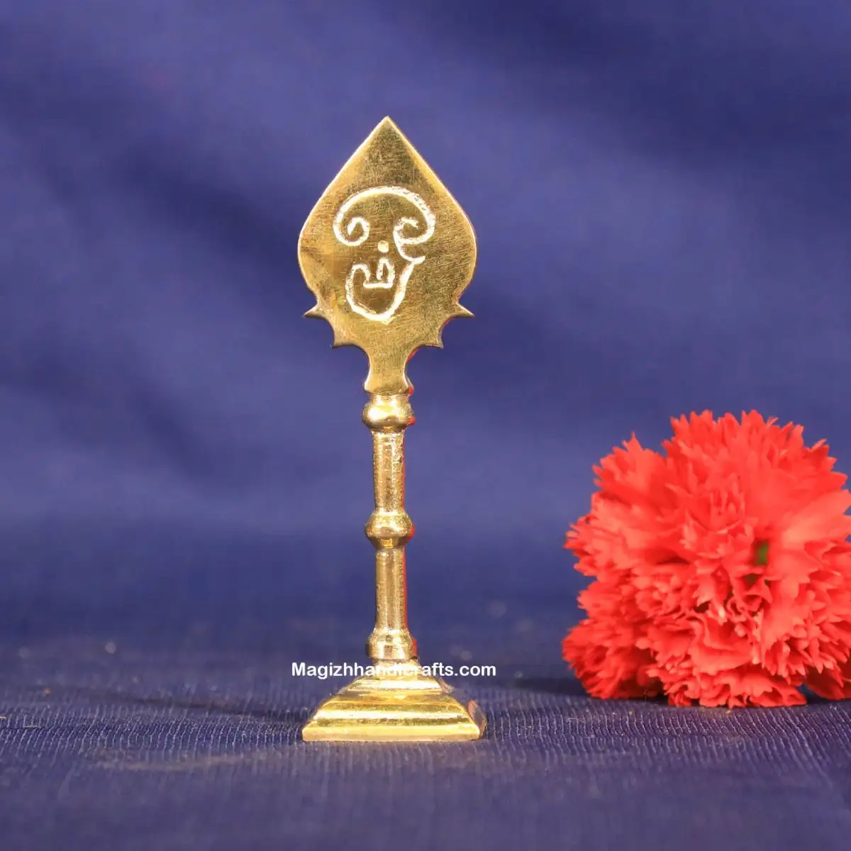 Brass Murugan Vel - 3.5 inches - image 1