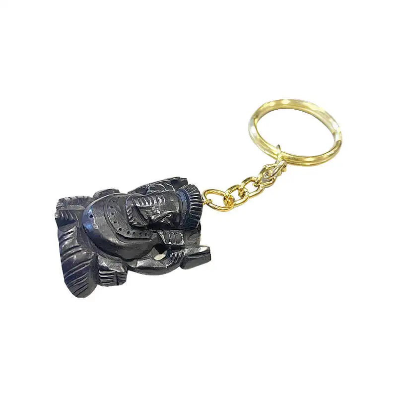 Original Karungali / Ebony wood Lord Ganesha key chain - image 1