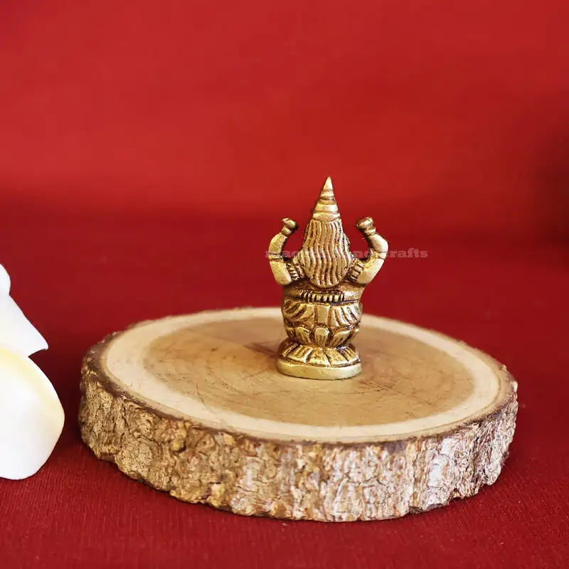 1.5 inches Brass Lakshmi miniature idol SC - image 2
