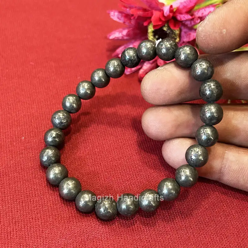 Pyrite Crystal Bracelet (8 mm) - image 1