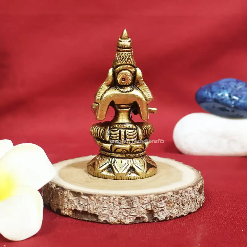 3 inches Brass Annapoorni One hand spoon - image 2