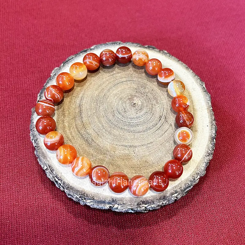 Carnelian Crystal Bracelet (8mm) - image 1