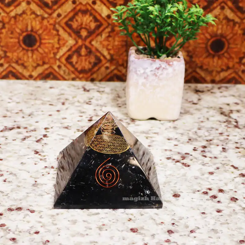 Black Tourmaline Crystal Pyramid - image 2