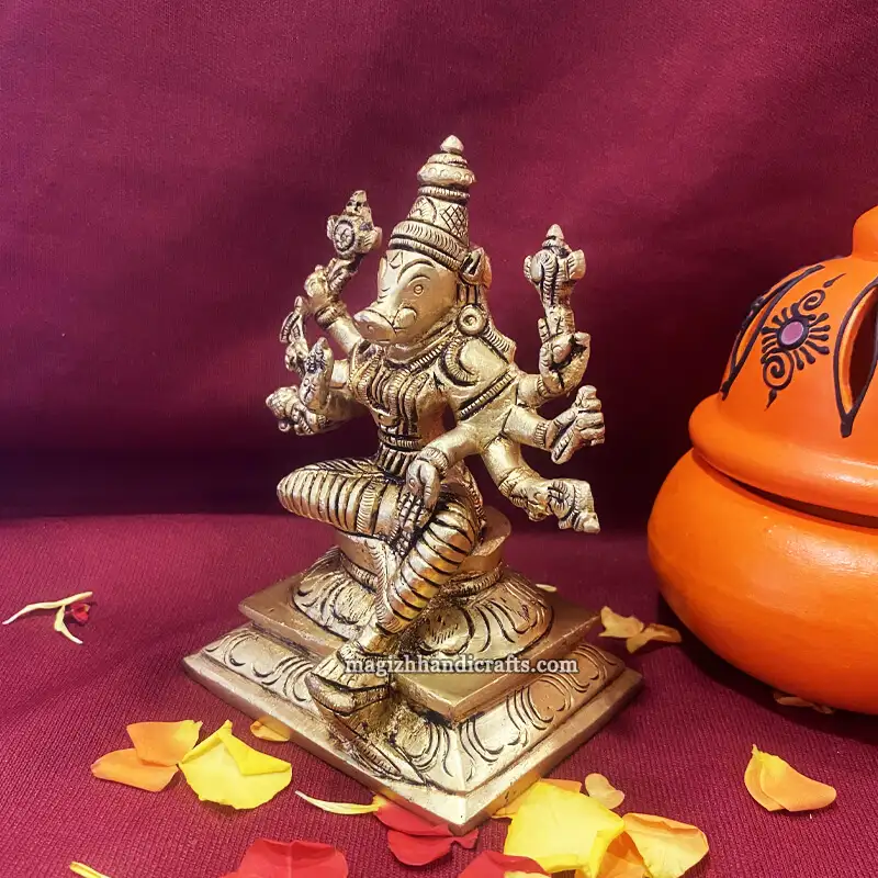 Brass Varahi Amman 4.5 inches - image 2