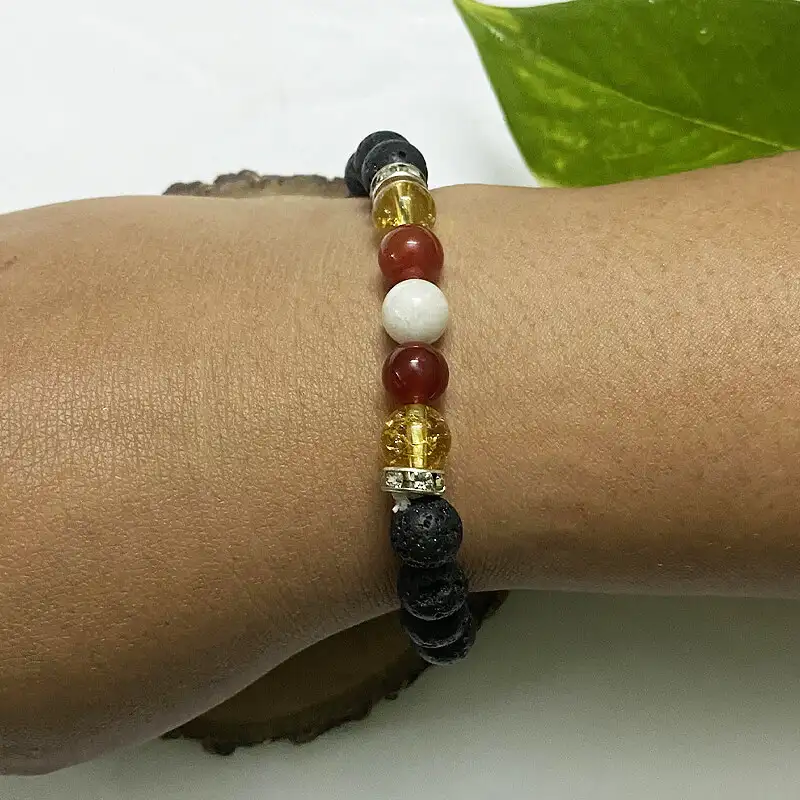 PCOD-PCOS Remedy Lava Crystal Bracelet (8mm) - image 1
