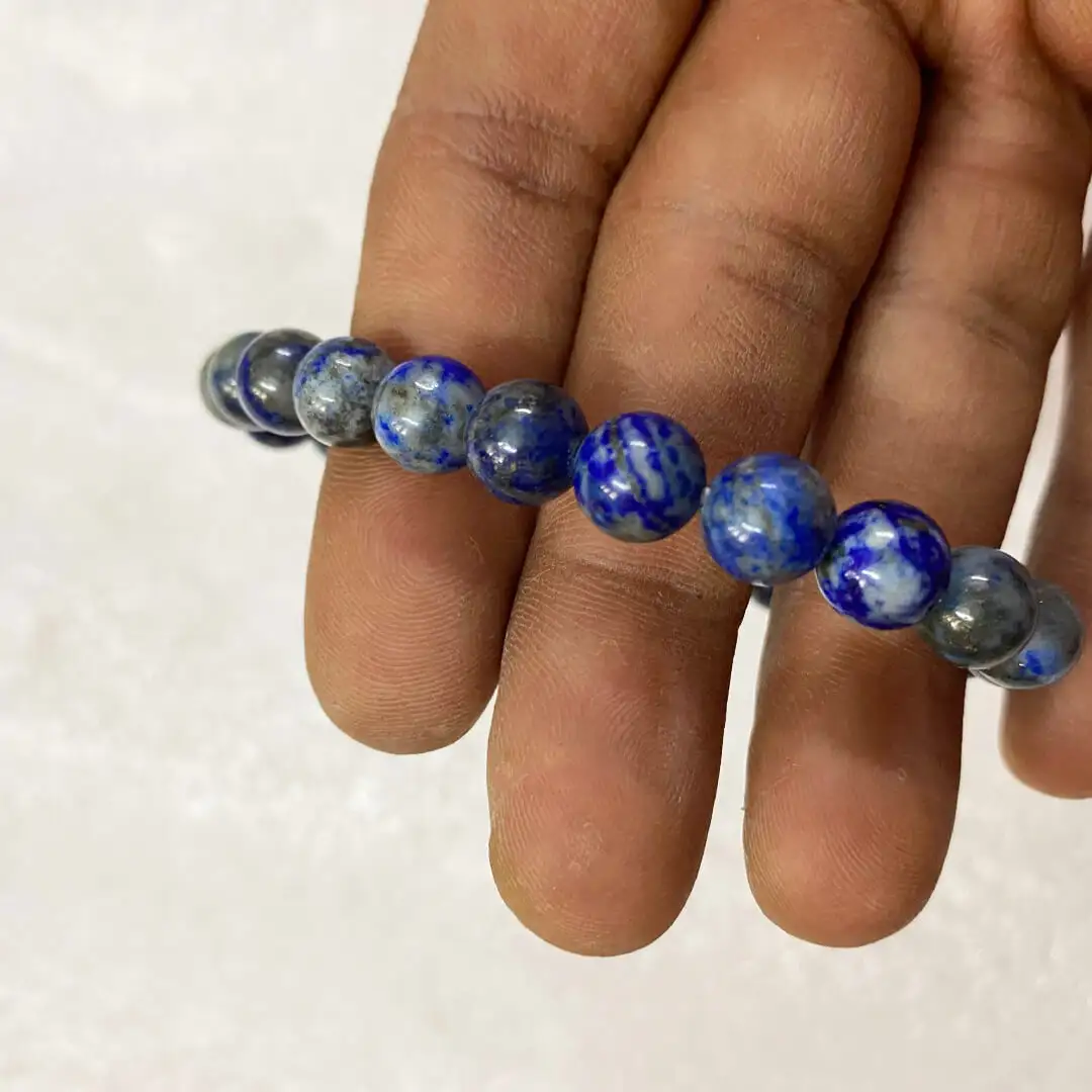 Lapis Crystal stone Bracelet (8 mm ) - image 1