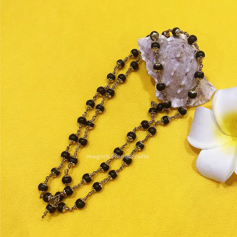 Original Capping Impon karungali mala - 6mm - image 2