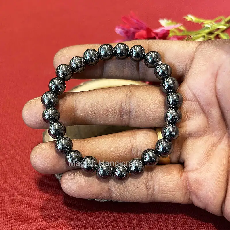 Hematite Crystal Bracelet (8 mm) - image 1