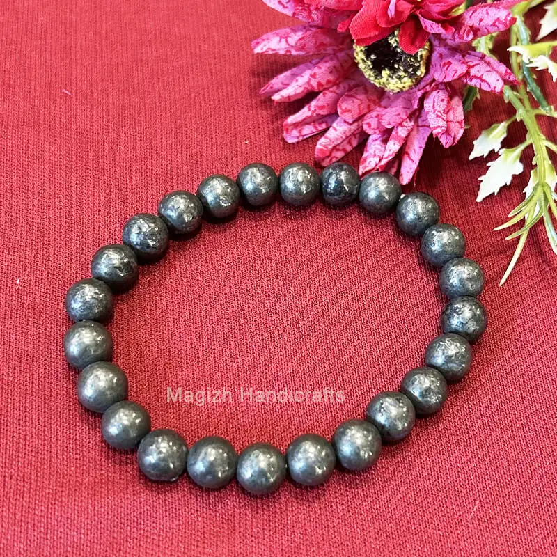 Pyrite Crystal Bracelet (8 mm) - image 2