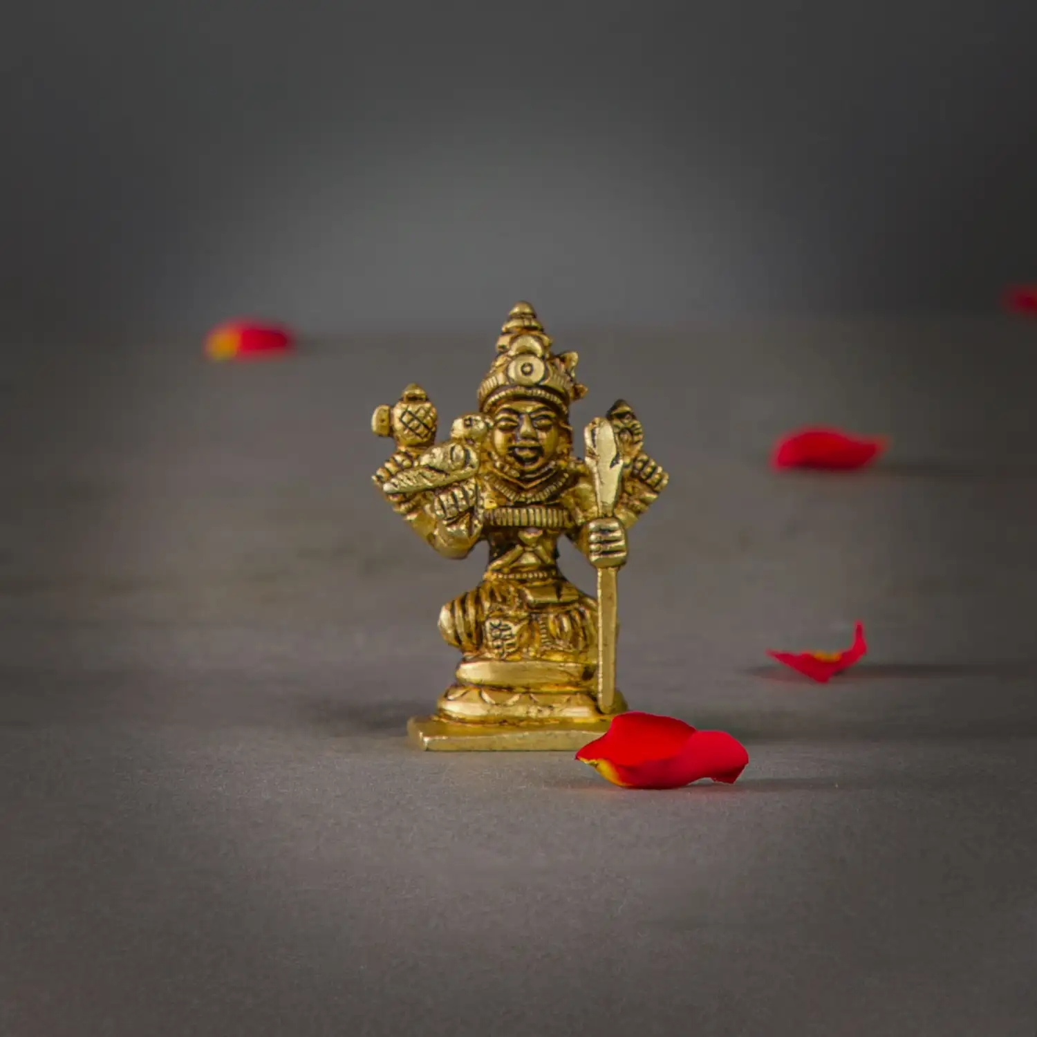 2 inches Brass Kamakshi amman idol - image 1