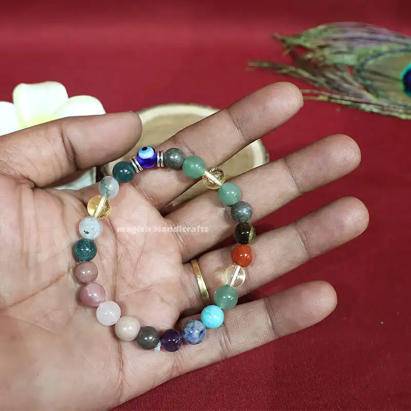 Natural Crystal Bracelet 5 In 1 | Combination Bracelet (8mm) - image 1